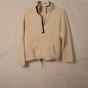 Woman's White Quarter-Zip Jacket